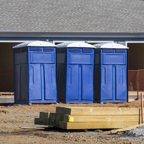 are there any restrictions on what items can be disposed of in the portable restrooms in Geneva